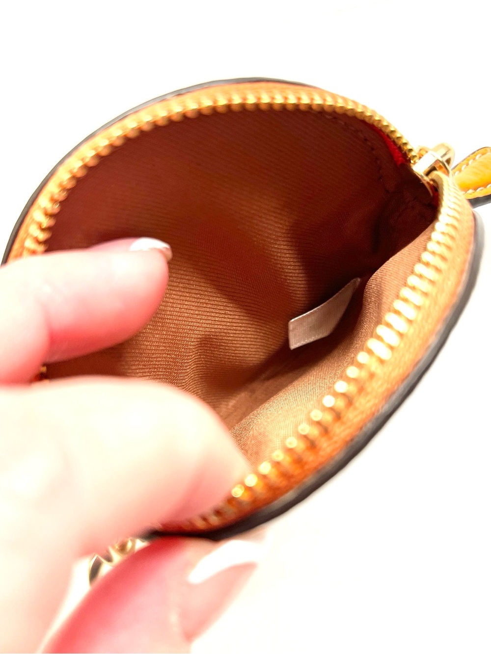 Coach Round Coin Pouch Key Fob Bag Charm NWT - Picture 7 of 7